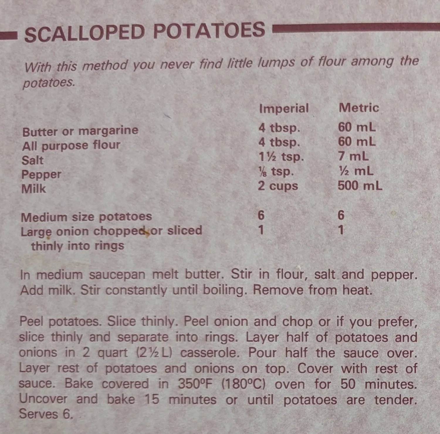 Picture of a recipe.